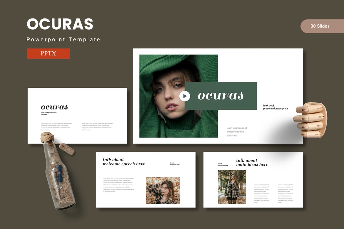 Ocuras - Template PowerPoint Menarik dan Profesional