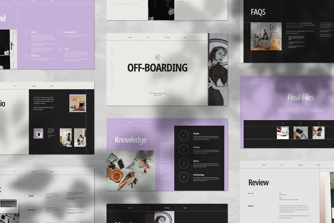 Template PowerPoint Off-Boarding yang Efisien dan Terorganisir