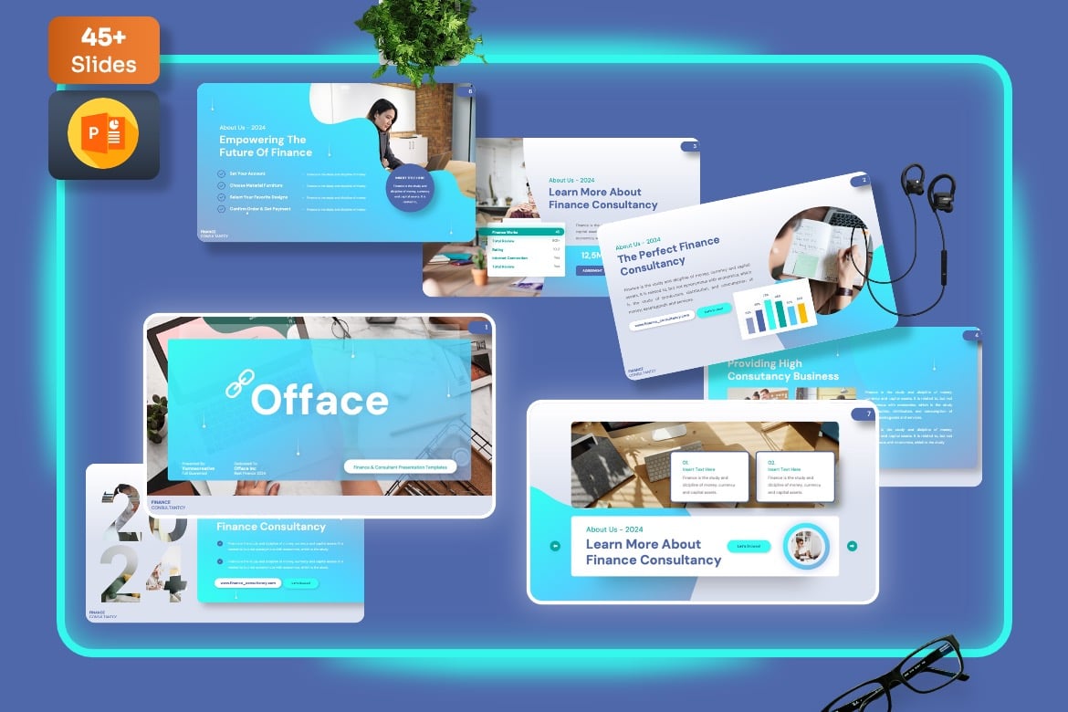 Template Powerpoint Keuangan Offace - Presentasi Profesional Anda