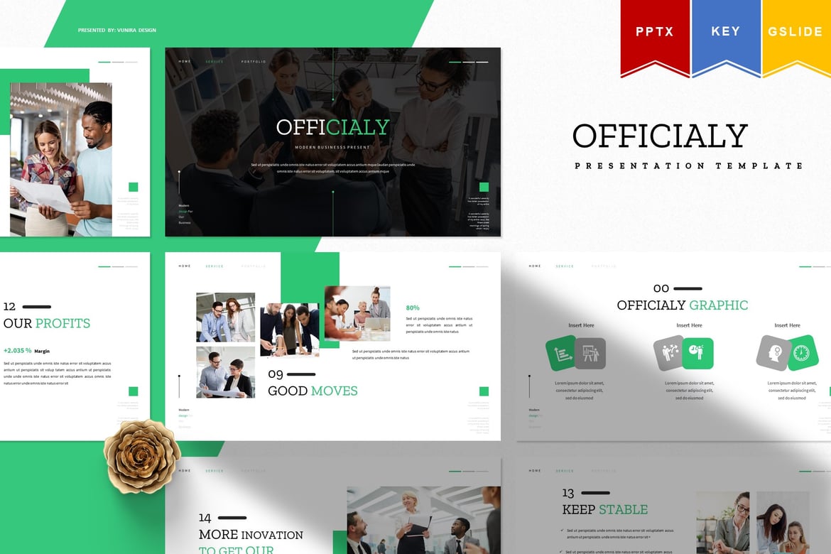 Template Resmi | Powerpoint, Keynote, Google Slides untuk Presentasi Menarik