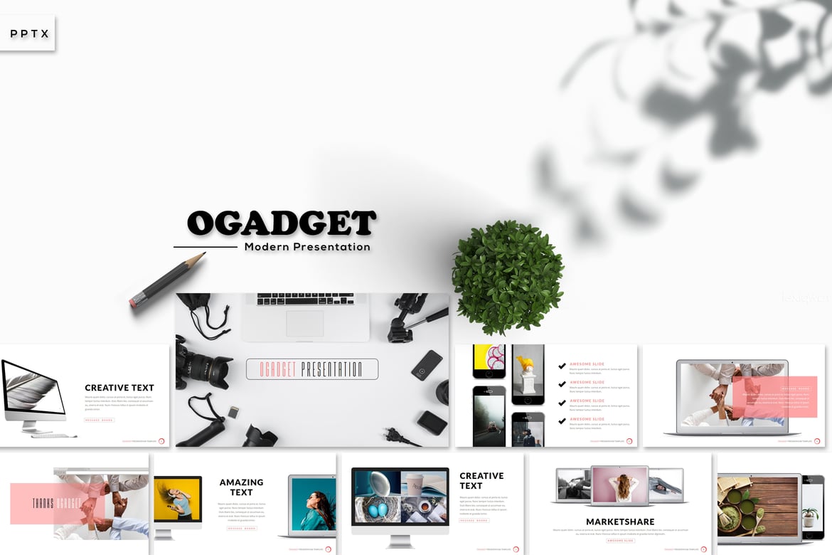 Ogadget - Template Presentasi PowerPoint Kreatif dan Serbaguna