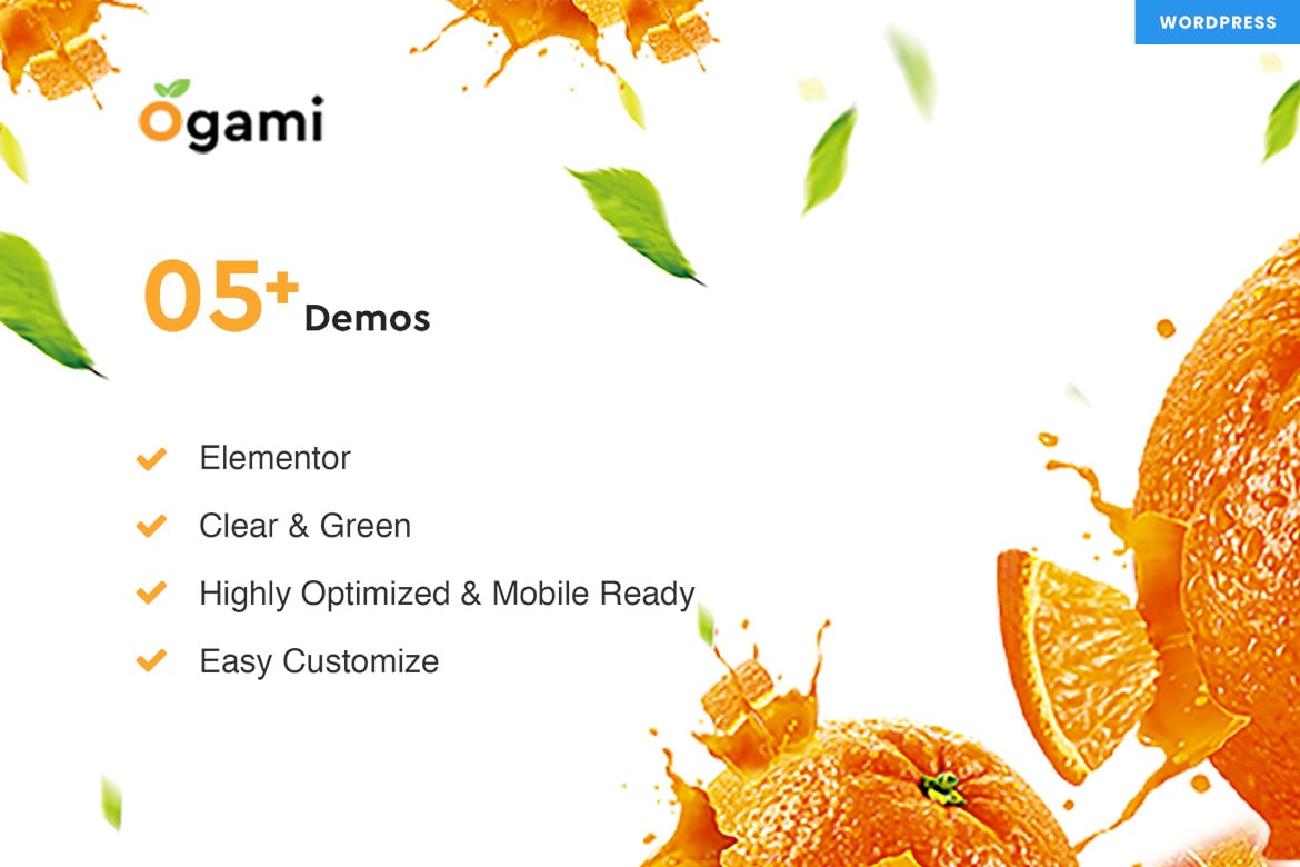 Ogami - Tema WordPress Toko Organik dan Bakery yang Menarik