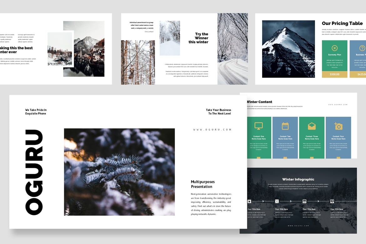 Oguru: Template PowerPoint Serbaguna untuk Presentasi Menarik