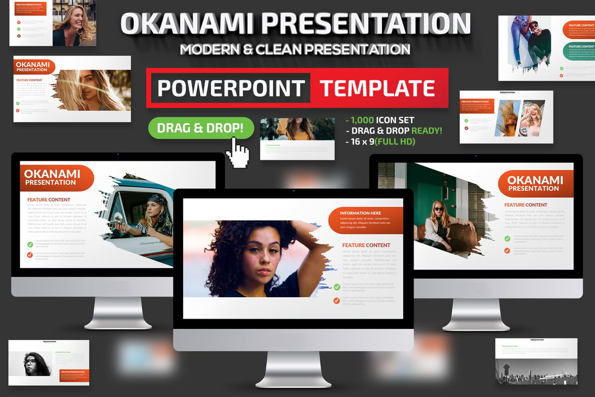 Template Presentasi Powerpoint Okanami yang Menarik dan Profesional