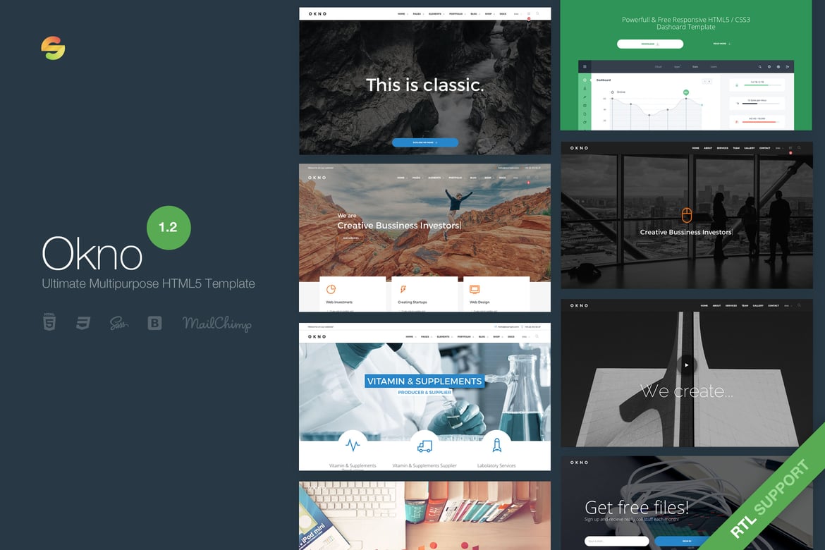 Okno - Template Web Serbaguna Terbaik dengan HTML5