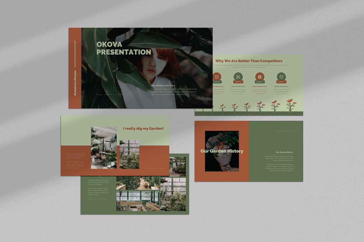 Template Presentasi Botani Okova: Solusi Kreatif untuk Presentasi Anda
