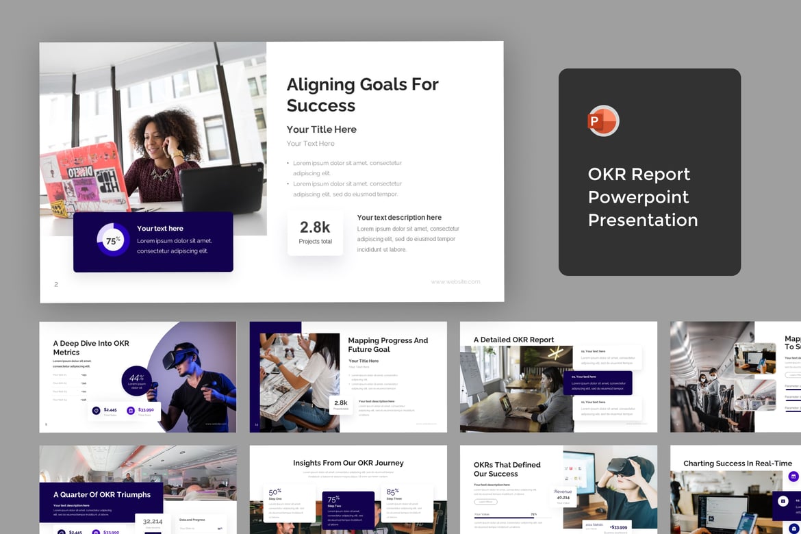 Template Presentasi OKR yang Menarik dan Profesional
