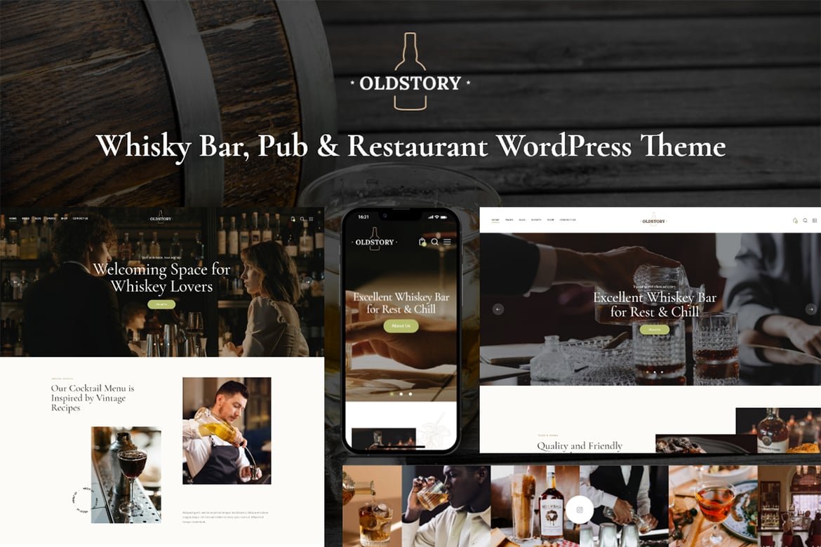 Tema WordPress OldStory: Solusi Ideal untuk Website Bar dan Pub Anda