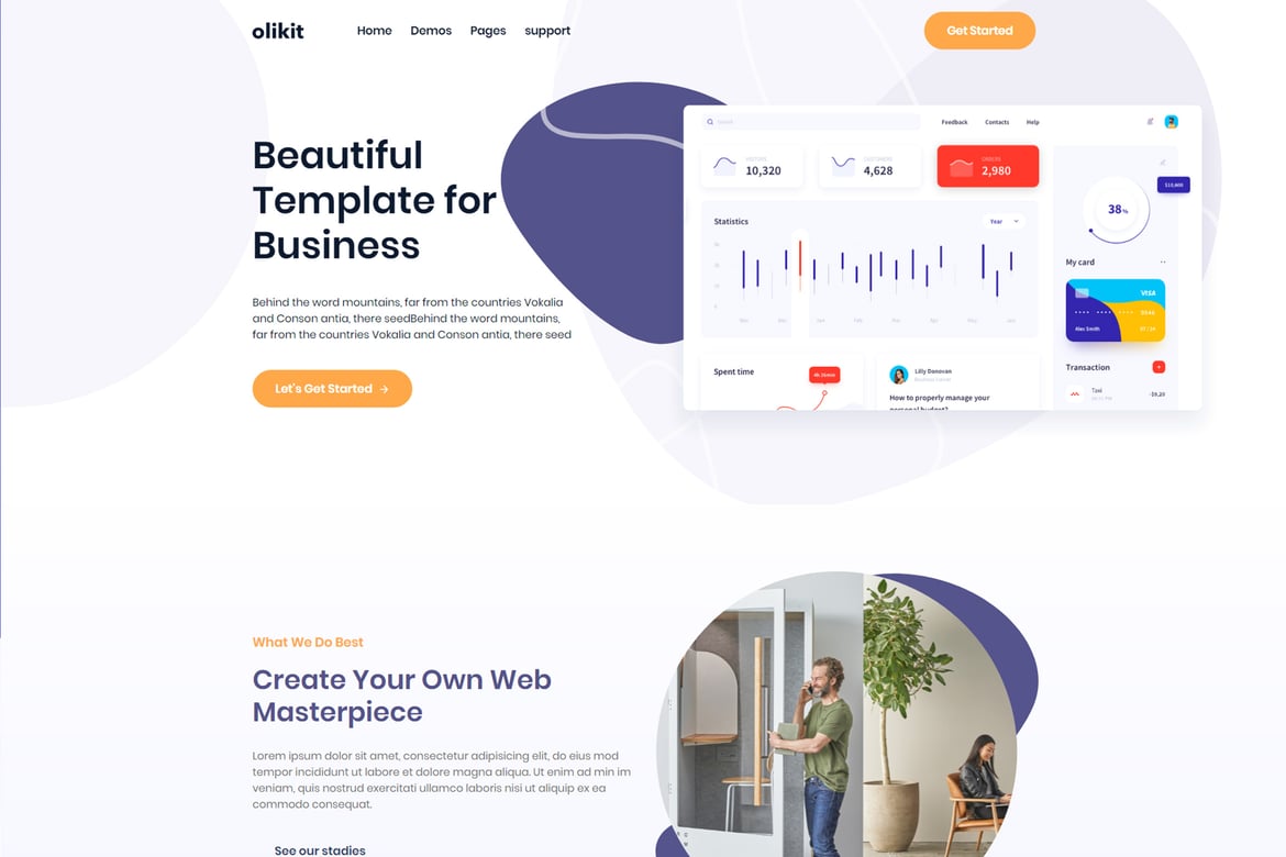Olikit - Template Website Kreatif untuk Agensi Digital dan Pemasaran