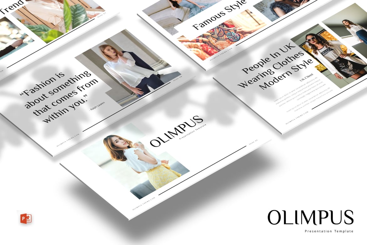 Template Presentasi Olimpus - PowerPoint yang Elegan dan Modern
