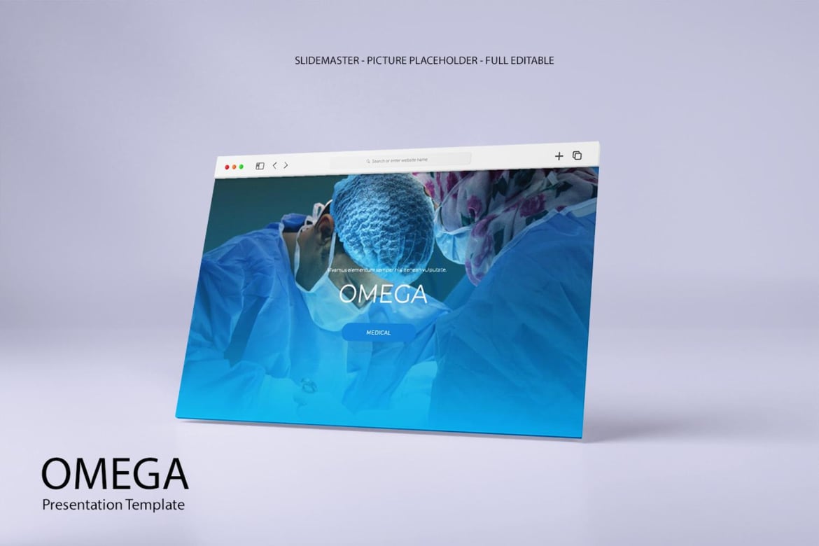Template PowerPoint Omega - Solusi Presentasi Medis Anda