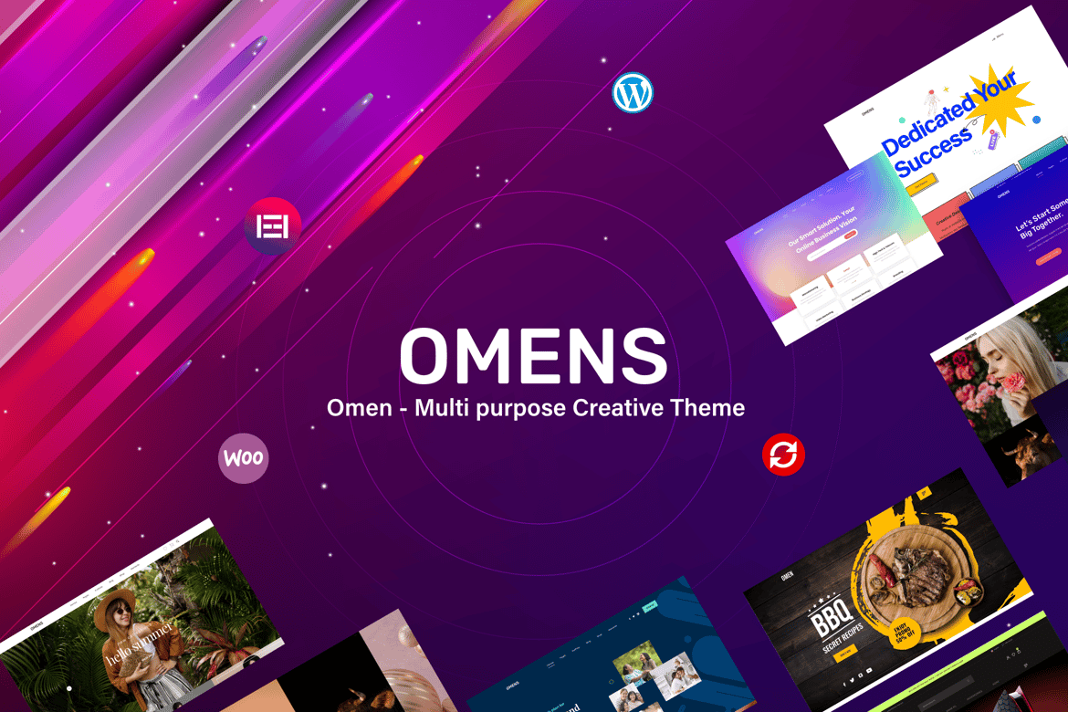 Omens - Tema WordPress Kreatif Serbaguna untuk Semua Kebutuhan Anda