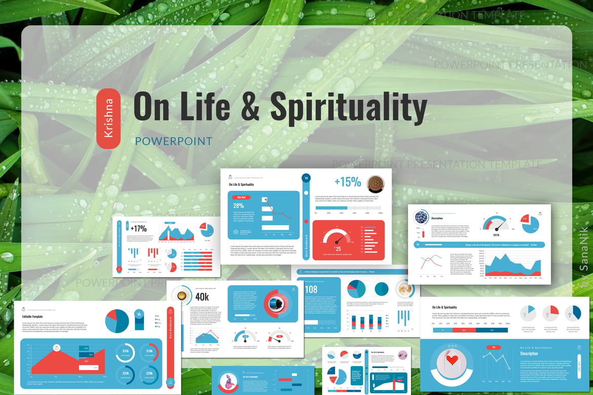 Template Presentasi PowerPoint tentang Kehidupan & Spiritualitas