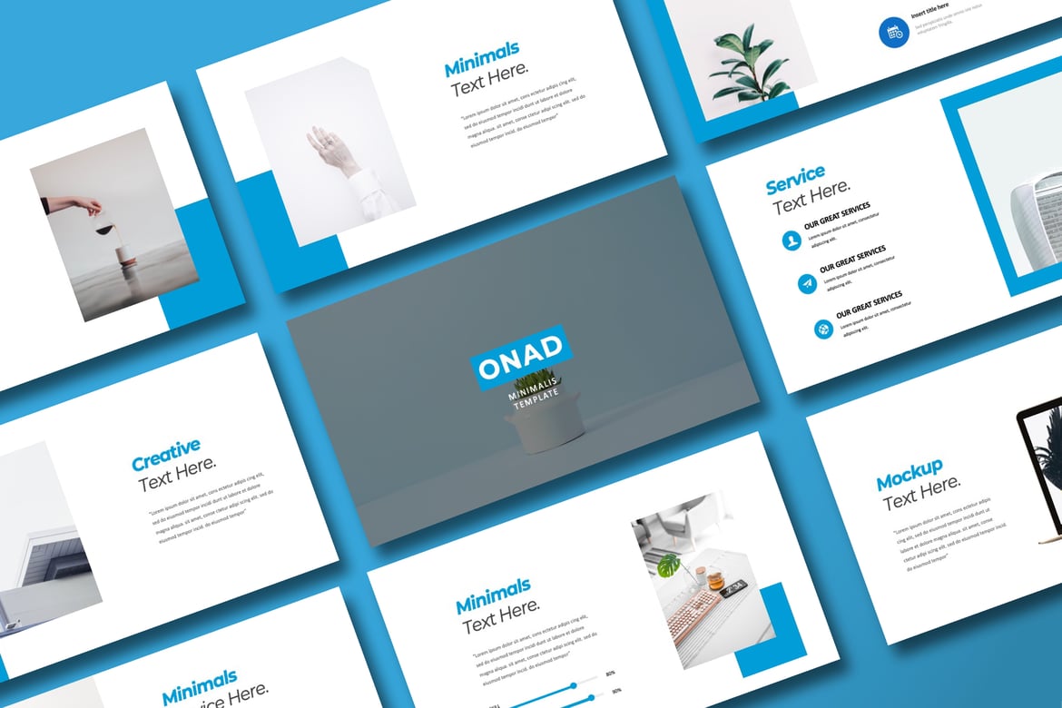 Template PowerPoint Minimalis dan Kreatif untuk Presentasi Anda