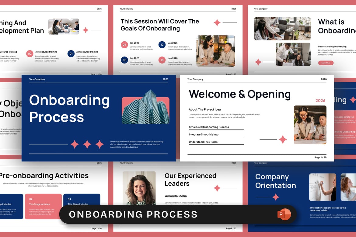 Template PowerPoint Proses Onboarding Karyawan