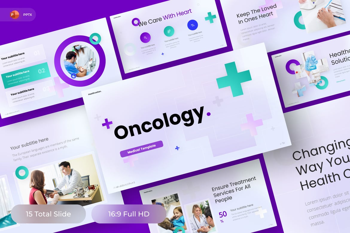 Template Presentasi Medis Oncology yang Menarik dan Profesional
