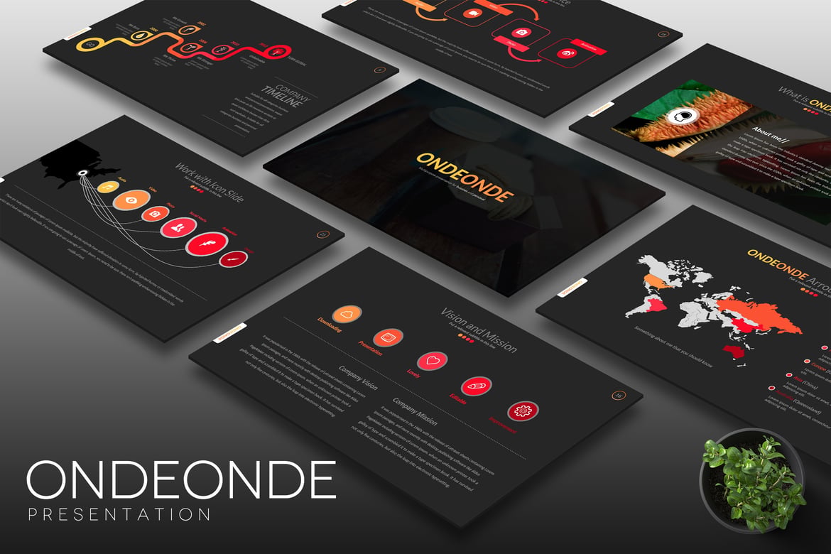 Template PowerPoint Ondeonde: Presentasi Kreatif untuk Semua Kebutuhan Anda