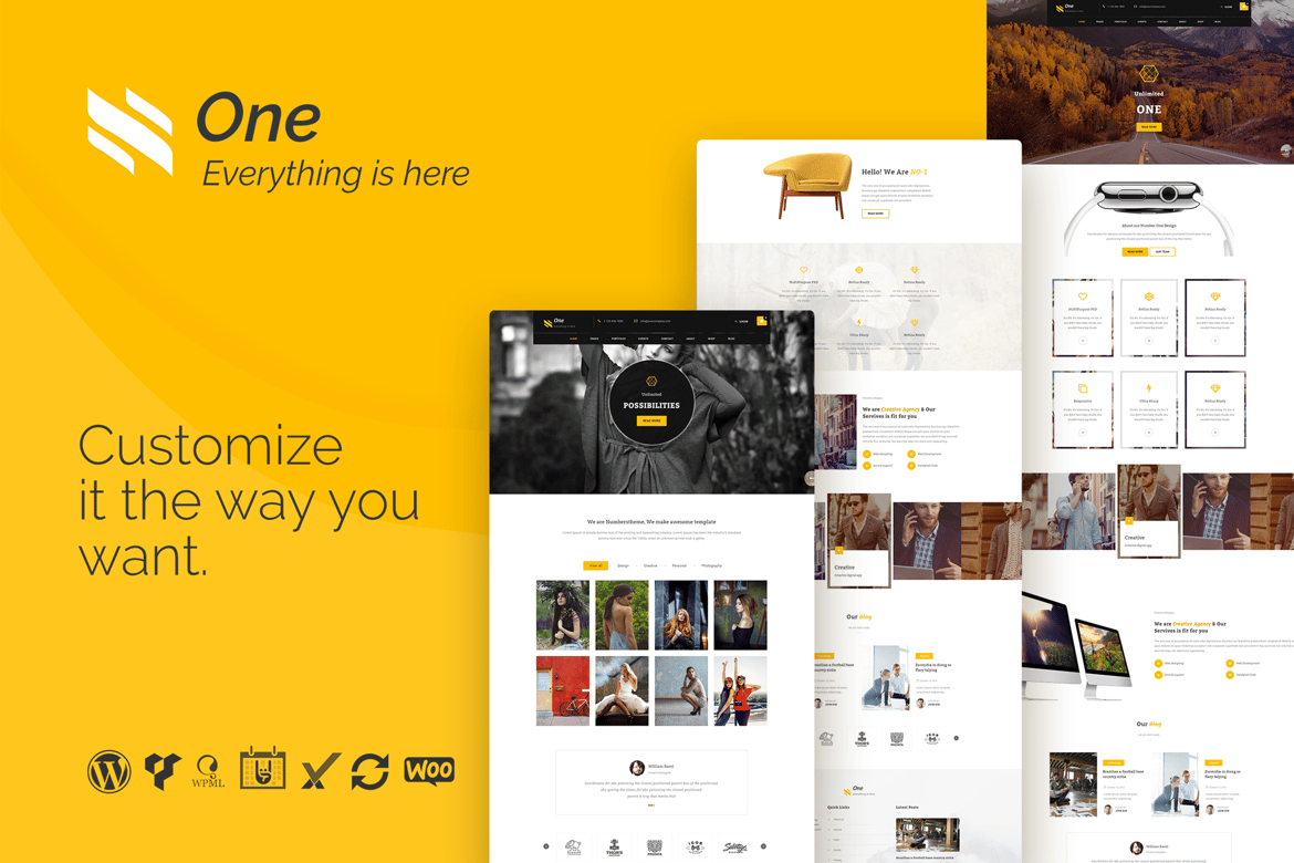 Tema WordPress One - Solusi Cerdas untuk Acara Bisnis dan E-Commerce