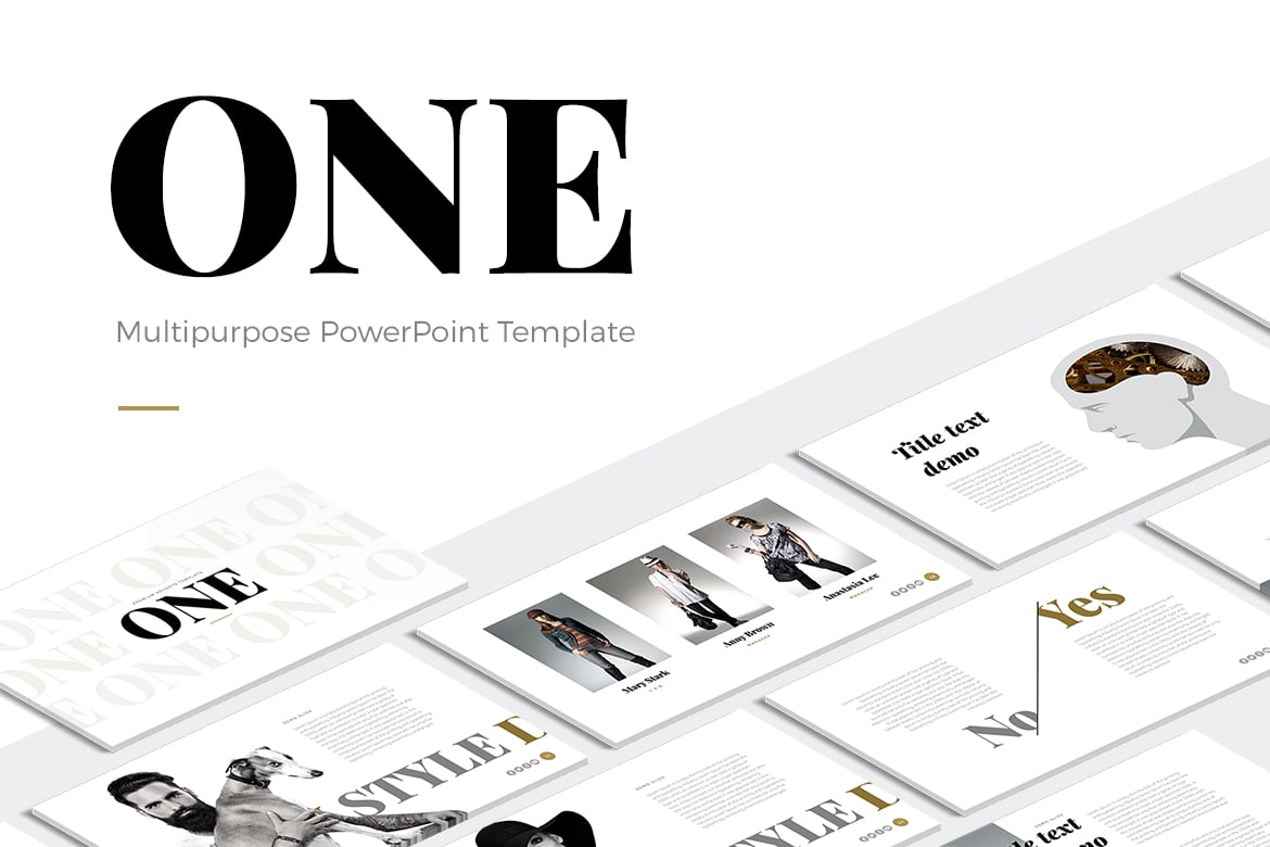 Template PowerPoint Modern ONE yang Menarik dan Mudah Digunakan