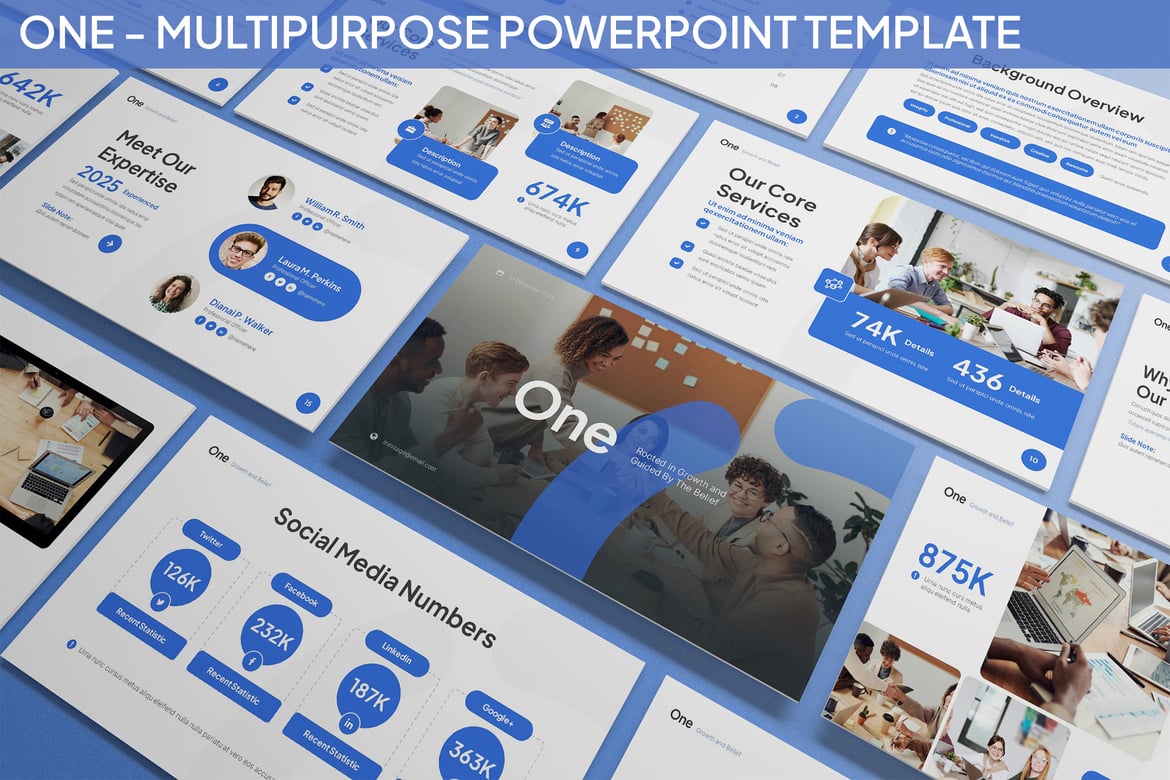 One - Template PowerPoint Serbaguna untuk Bisnis