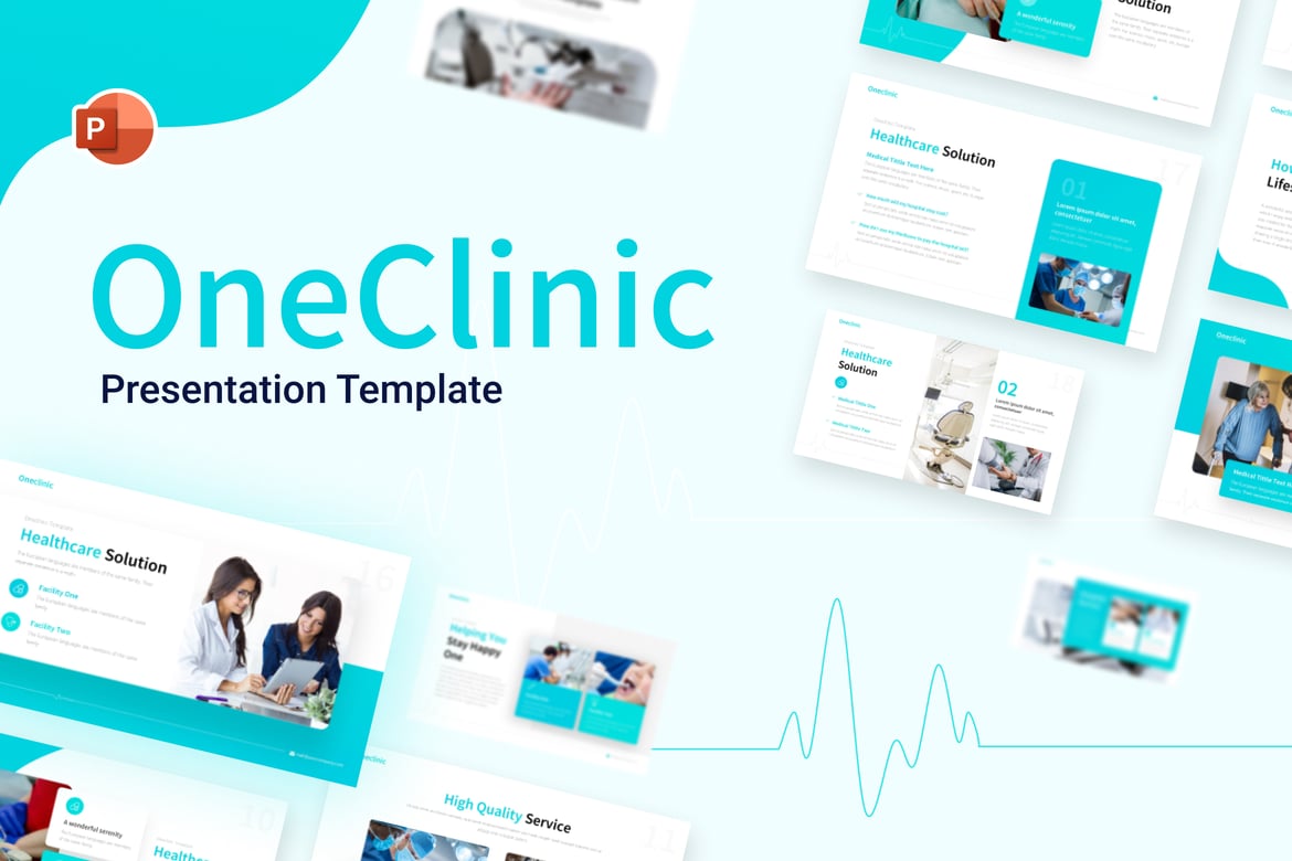 Template PowerPoint Medis OneClinic yang Menarik dan Profesional