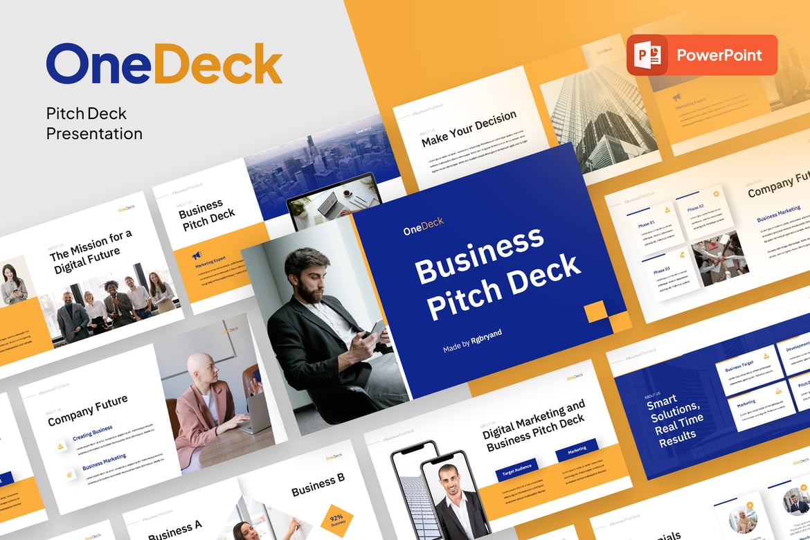 Onedeck - Template Powerpoint Presentasi Profesional