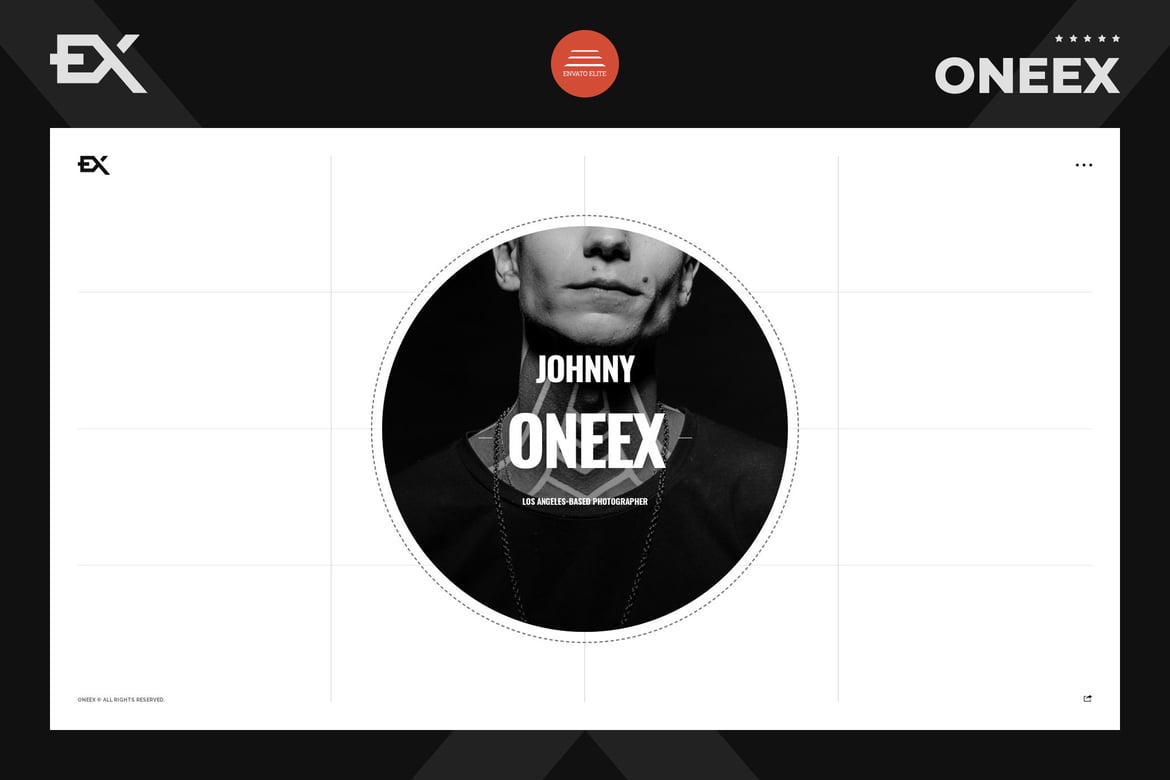 Oneex - Template Website Kartu Bisnis Virtual Modern