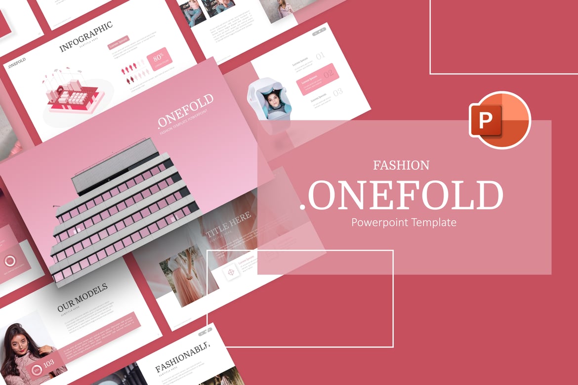 Template Presentasi Powerpoint Fashion Onefold yang Stylish dan Profesional