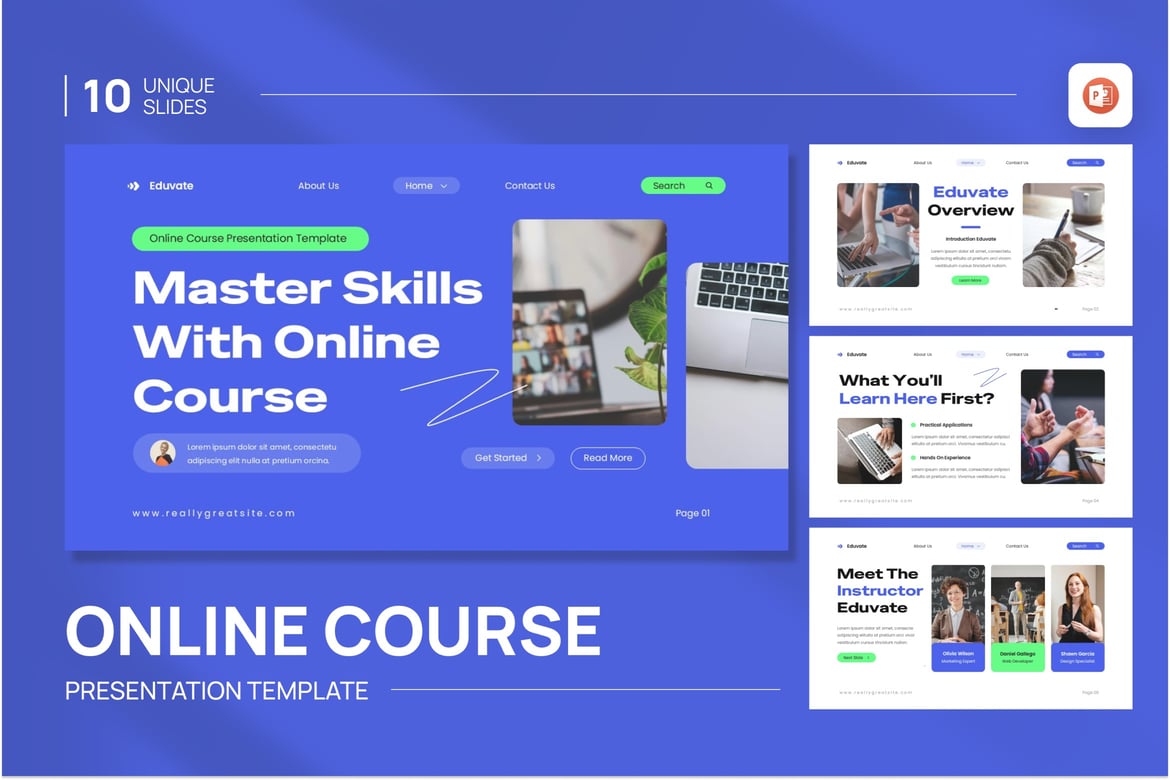 Template Presentasi PowerPoint Online yang Menarik