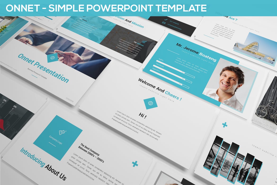 Onnet - Template Powerpoint Minimalis dan Elegan