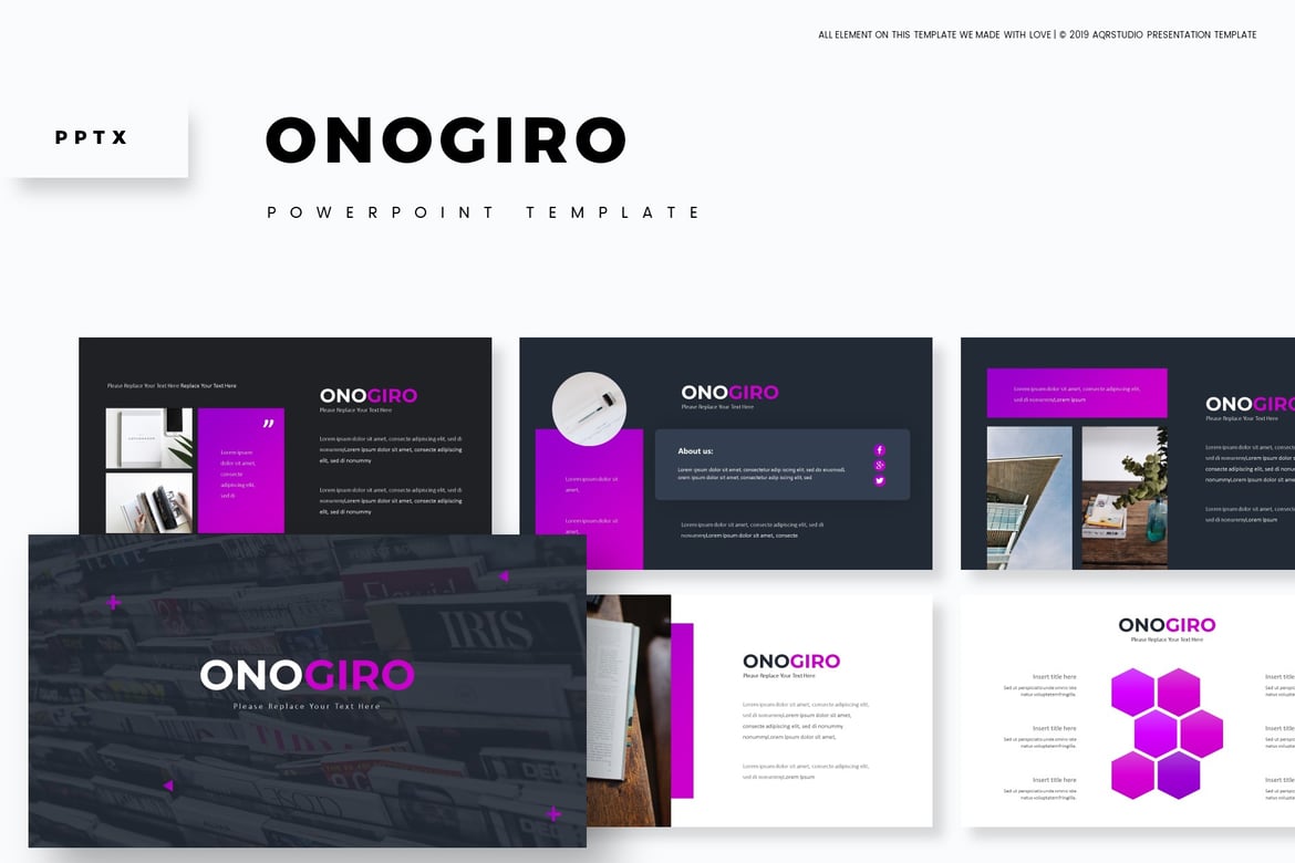 Onogiro - Template PowerPoint Serbaguna yang Menarik