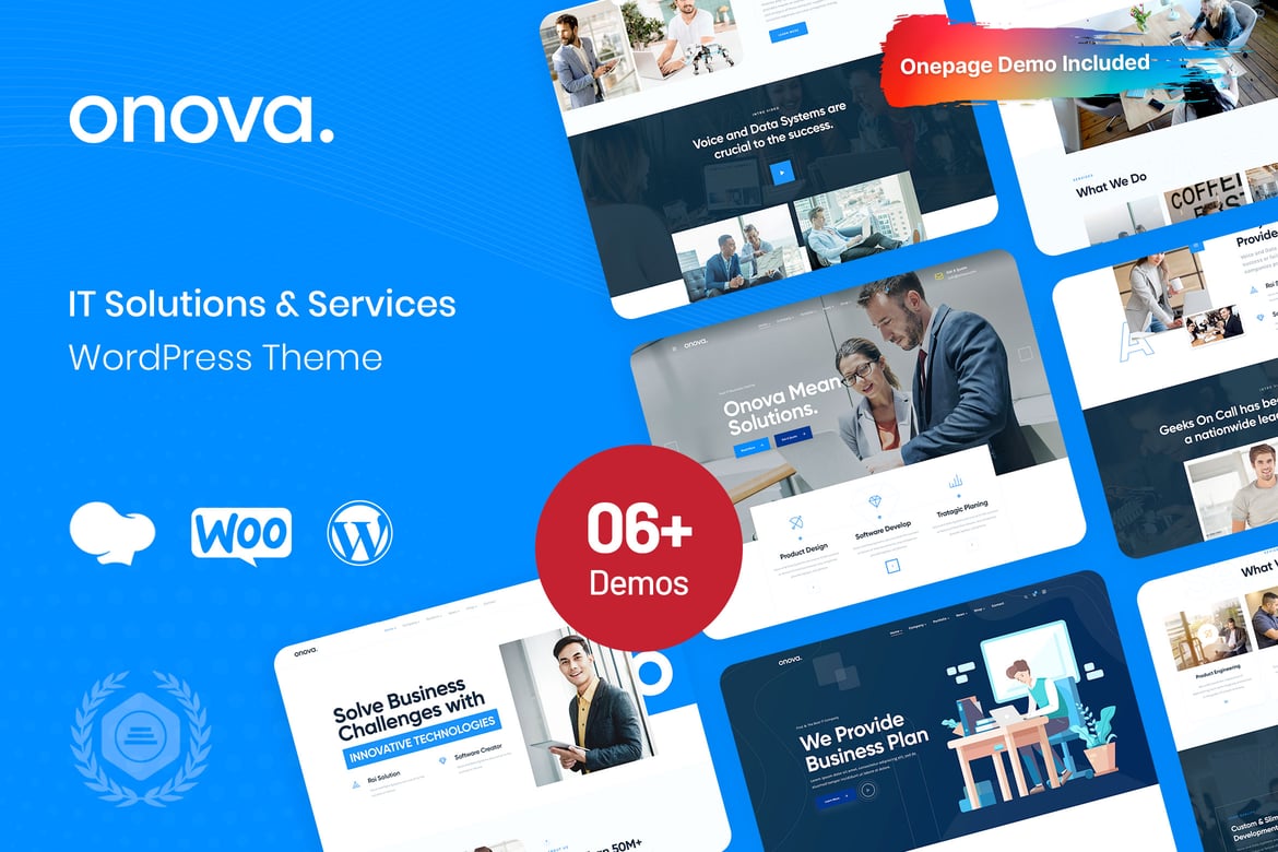 Onova - Tema WordPress Solusi IT Terbaik