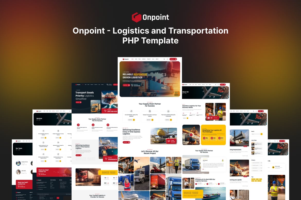 Onpoint - Template Website PHP untuk Logistik dan Transportasi