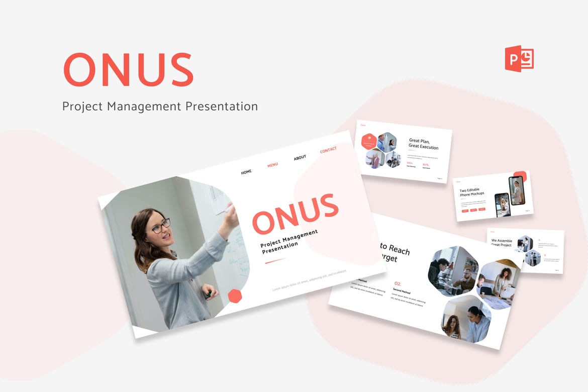 Template Presentasi Manajemen Proyek Onus - PowerPoint Professional