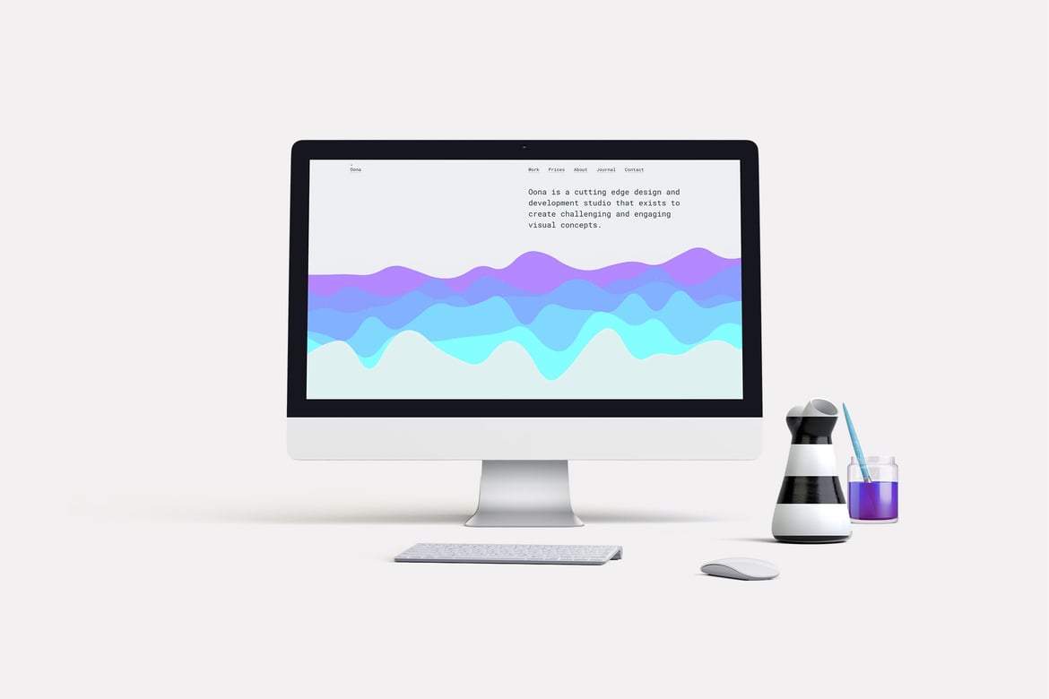 Oona — Template Website Studio dengan Desain Material yang Menawan