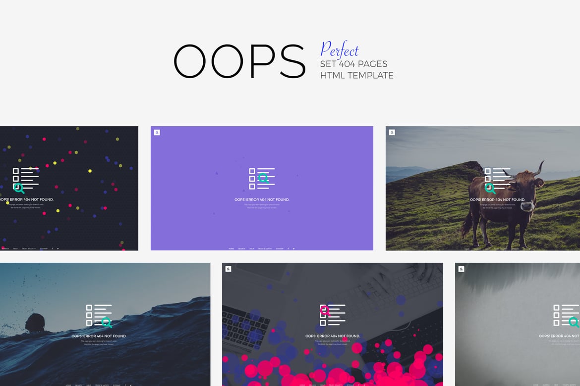 Kumpulan Template 404 OOPS yang Sempurna