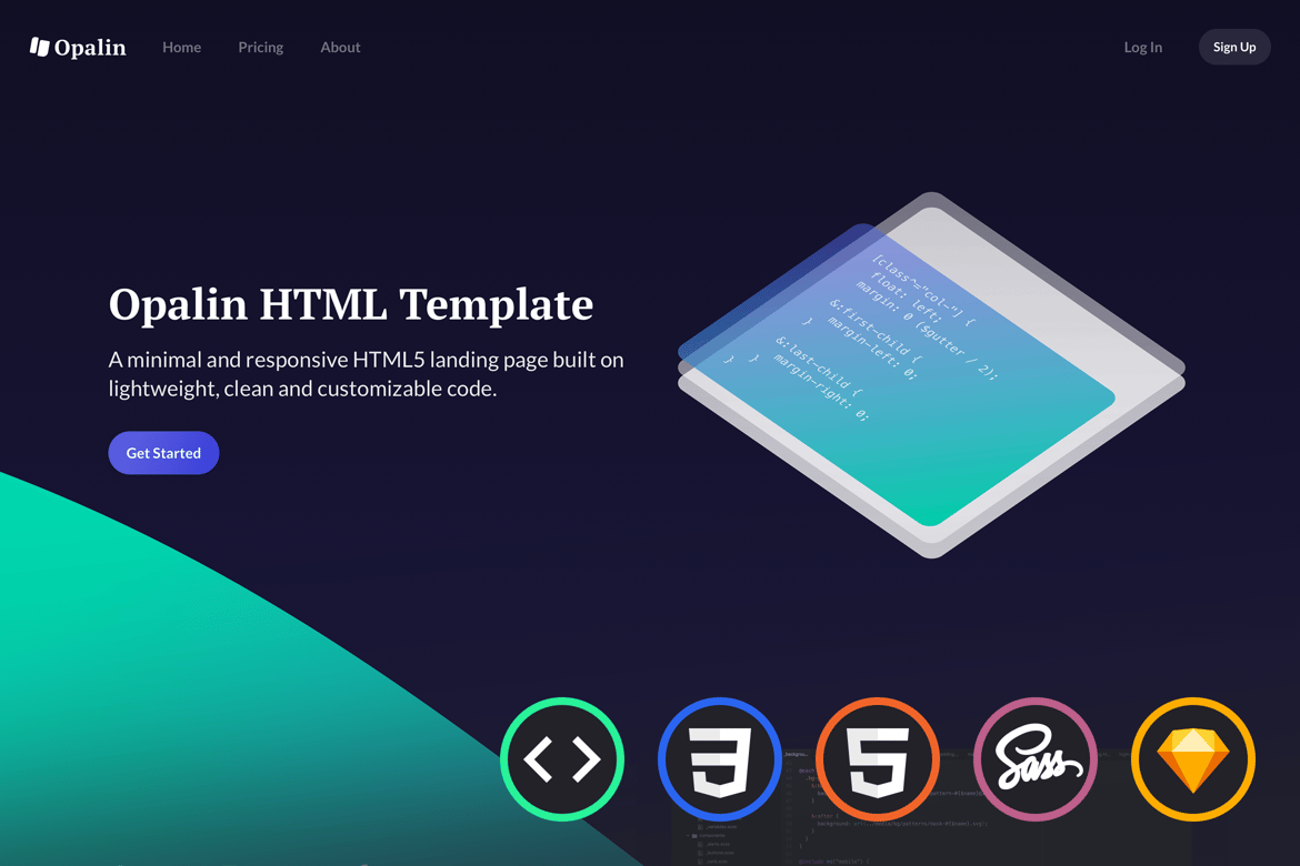 Opalin - Template Website HTML untuk Startup Anda