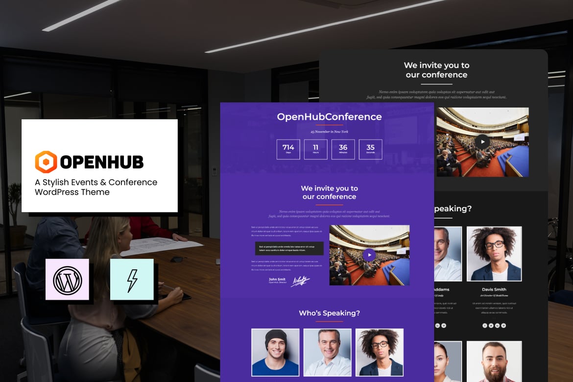 OpenHub - Tema WordPress untuk Acara & Konferensi yang Serba Guna