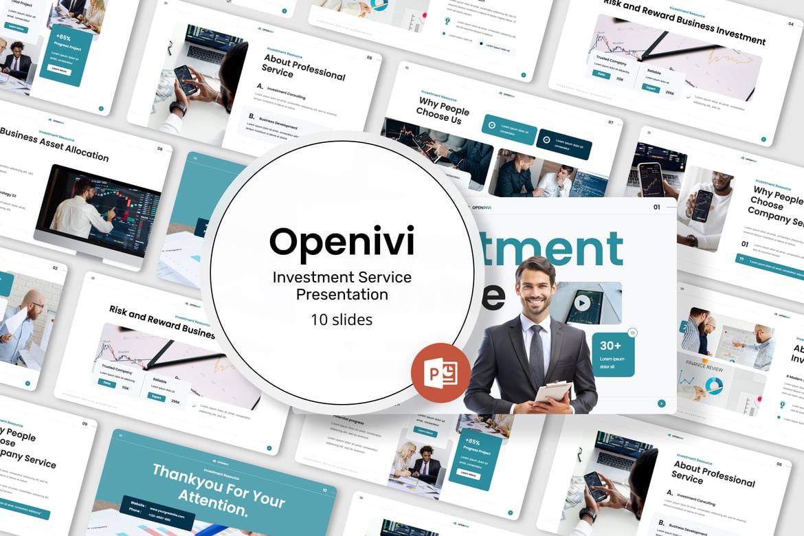 Template PowerPoint Openinvi - Solusi Investasi yang Menarik