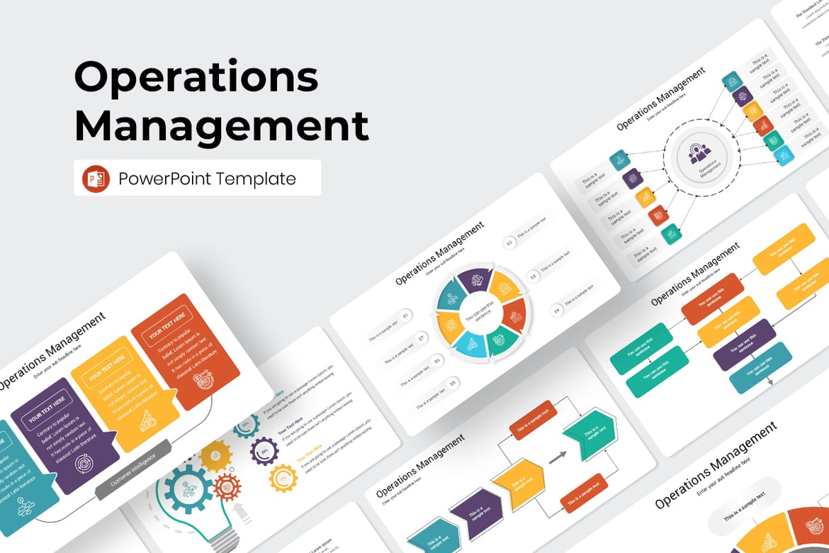 Template PowerPoint Manajemen Operasi yang Menarik dan Profesional