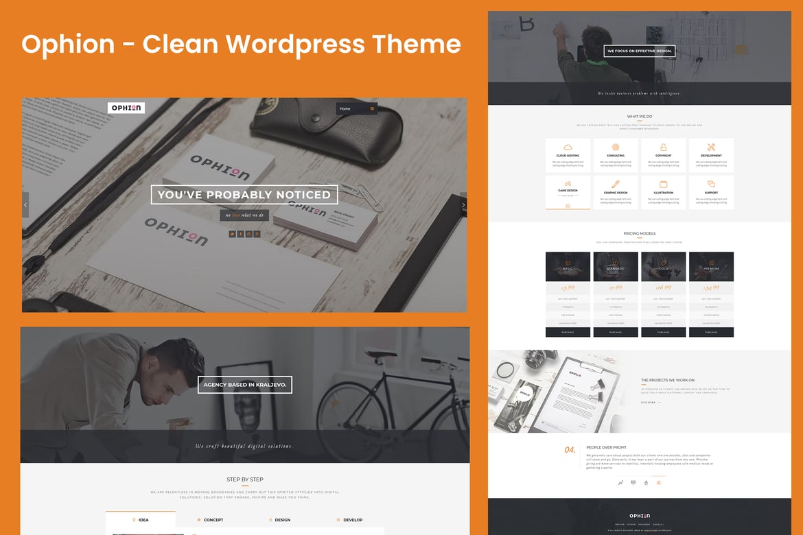 Ophion - Tema WordPress Modern dan Kreatif