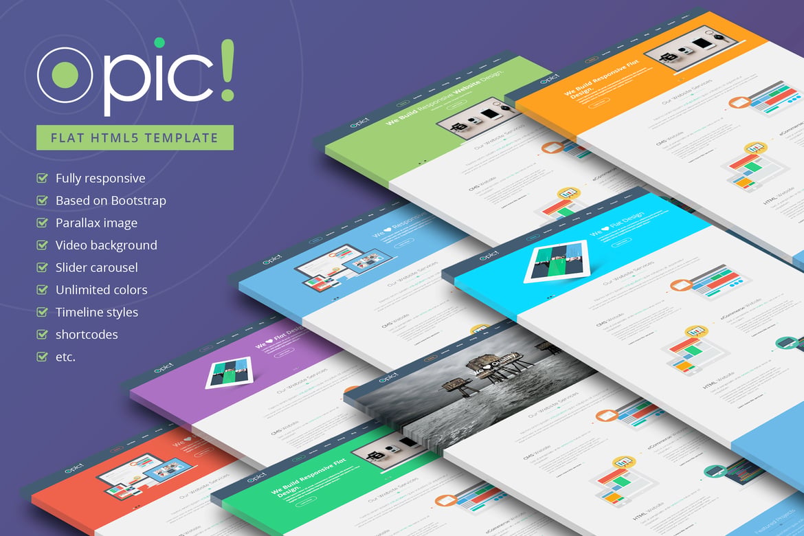 Opic - Template Website HTML5 Responsif dan Modern