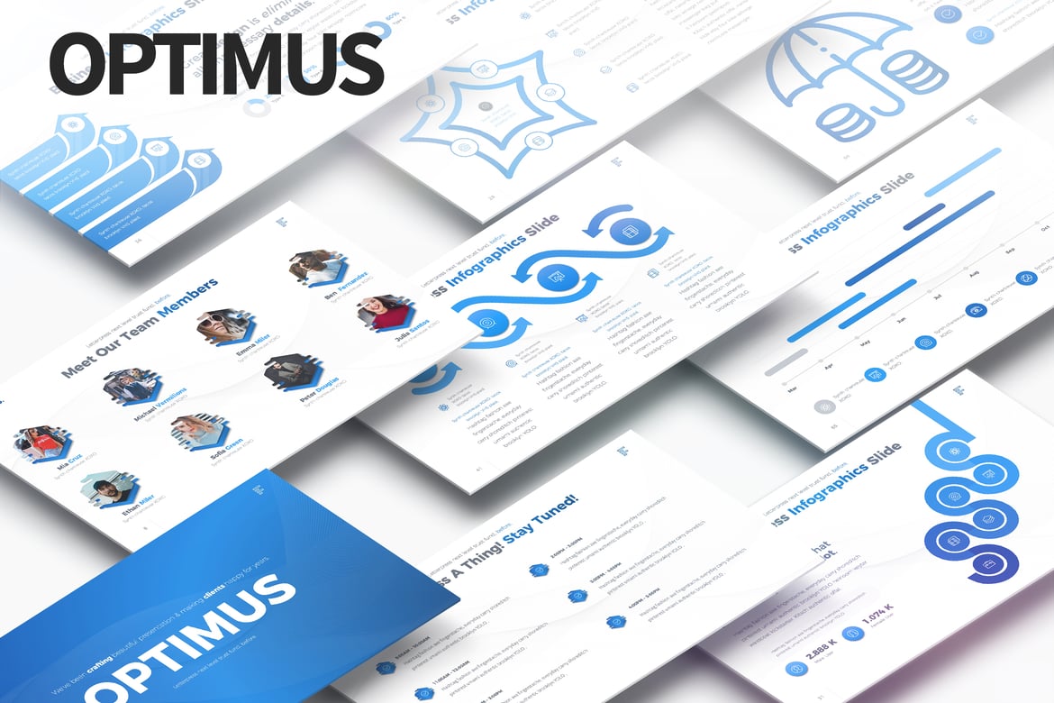 Template PowerPoint OPTIMUS - Presentasi Serbaguna untuk Bisnis Anda