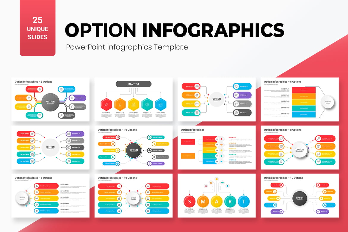 Template PowerPoint Infografis Pilihan yang Memukau
