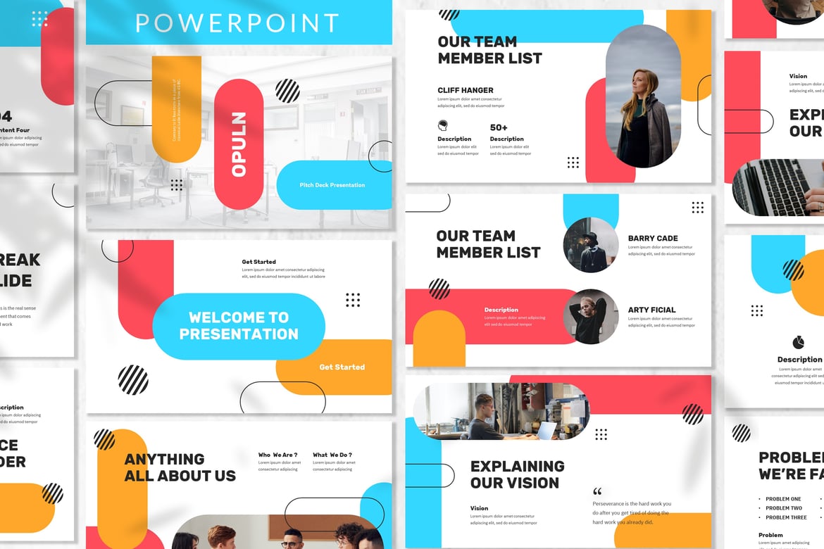 Template Powerpoint Opuln - Solusi Presentasi Bisnis Modern