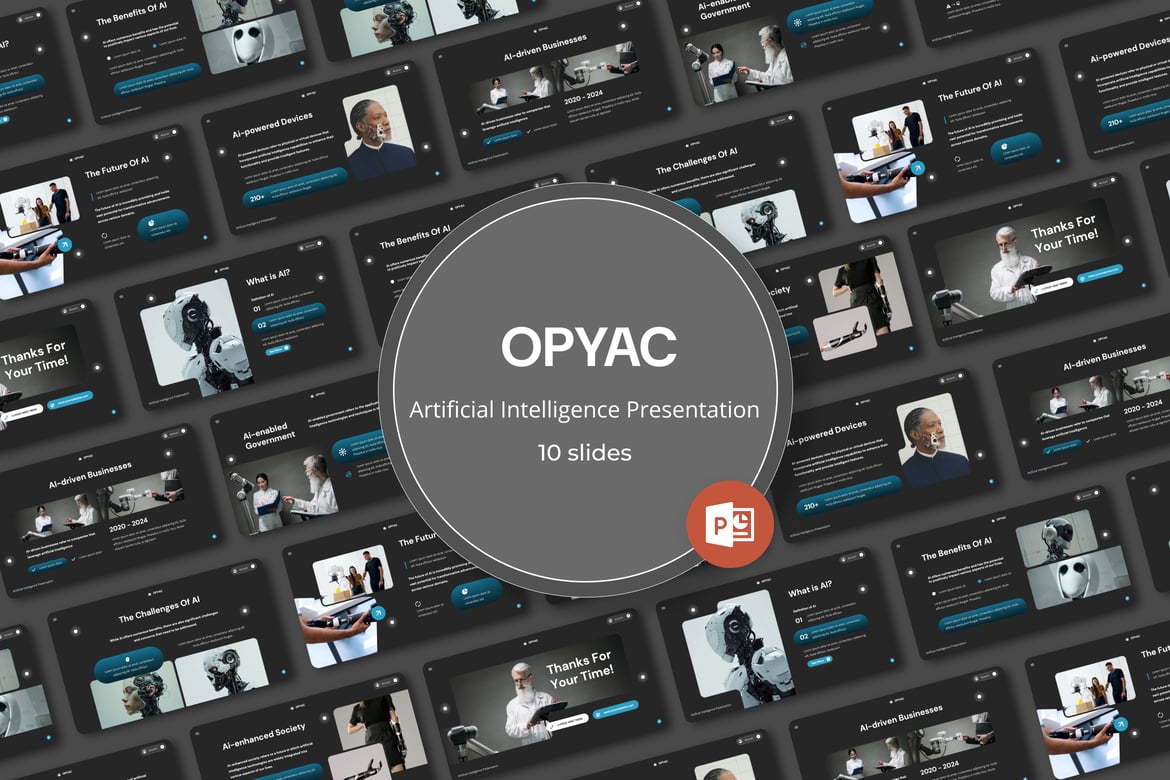 Opyac - Template Powerpoint Berbasis Kecerdasan Buatan yang Menakjubkan