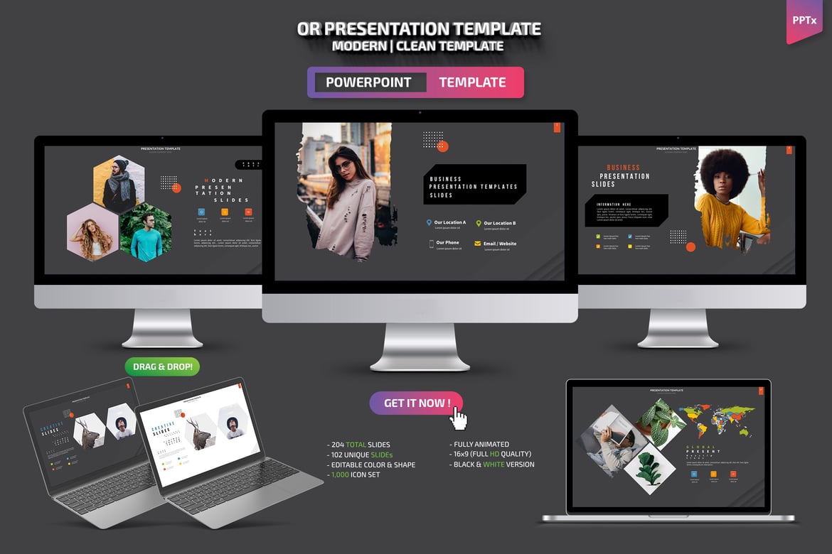 Template Powerpoint Presentasi OR yang Menarik dan Profesional