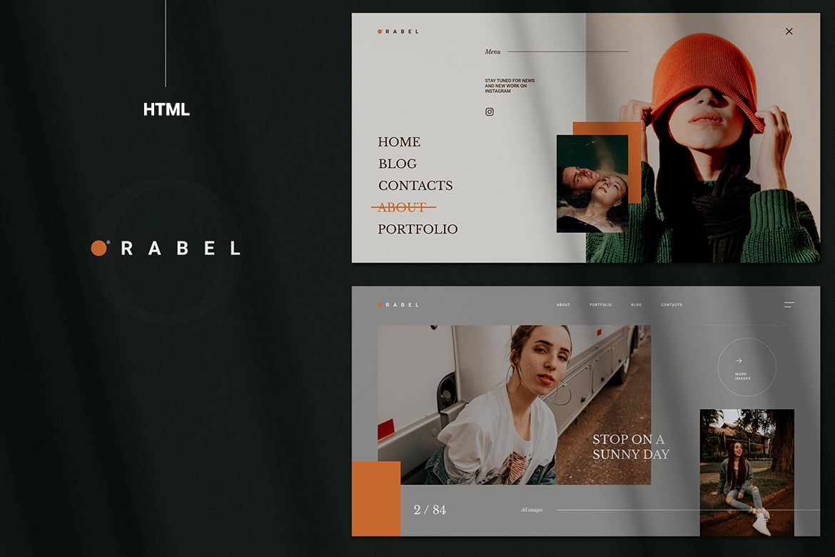 Orabel | Template Website Portofolio Kreatif untuk Fotografi