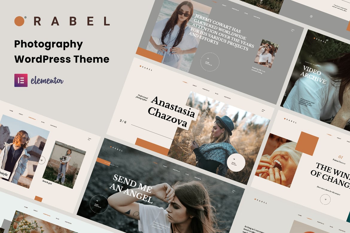 Orabel - Tema WordPress Portofolio Fotografi yang Menawan