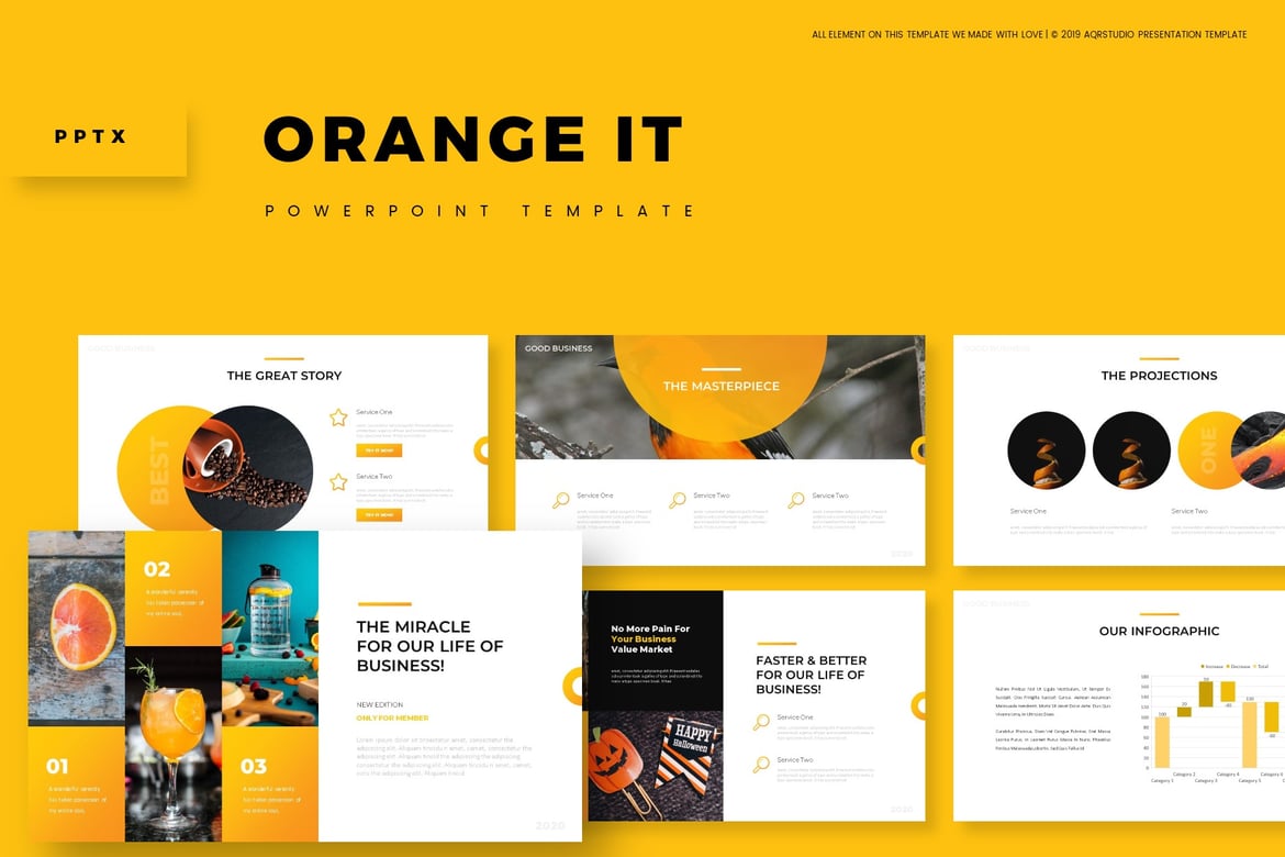 Template PowerPoint Orange It - Presentasi Menarik untuk Semua Kebutuhan